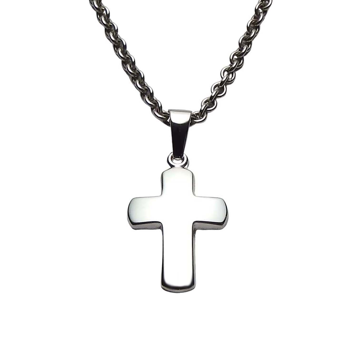 Kreuz Weißgold 585/000 mattiert
