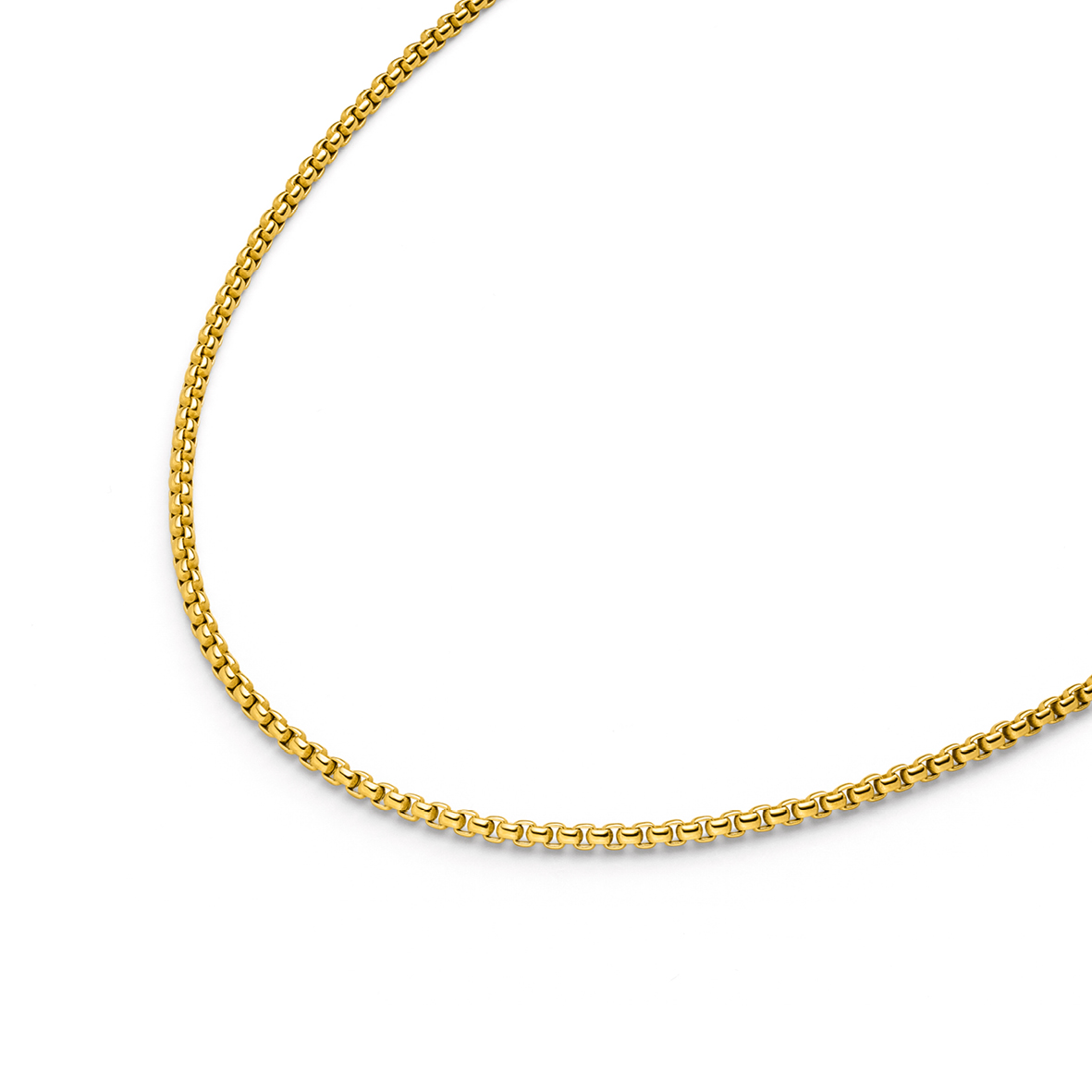 Boccia Halskette aus goldplattiertem Titan