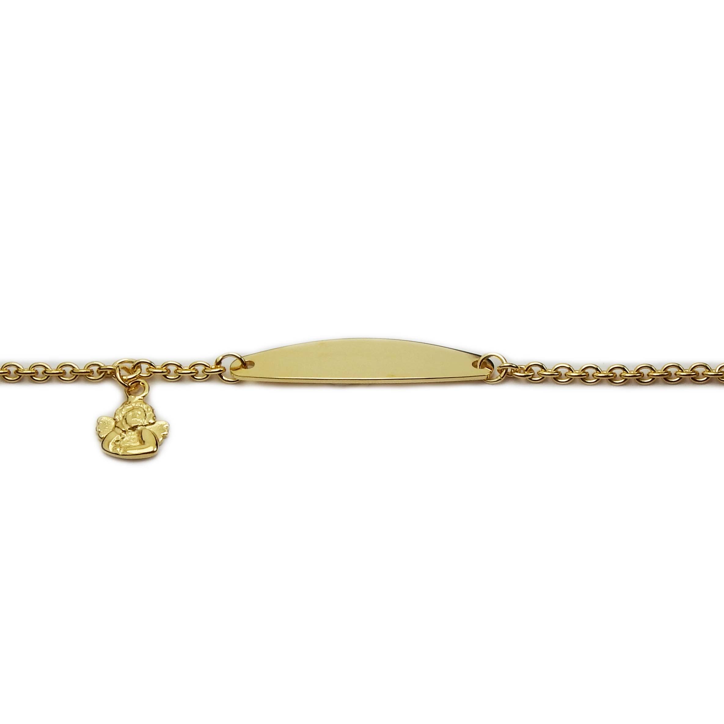 30480 Babyband Gelbgold 333/000 mit Schutzengel