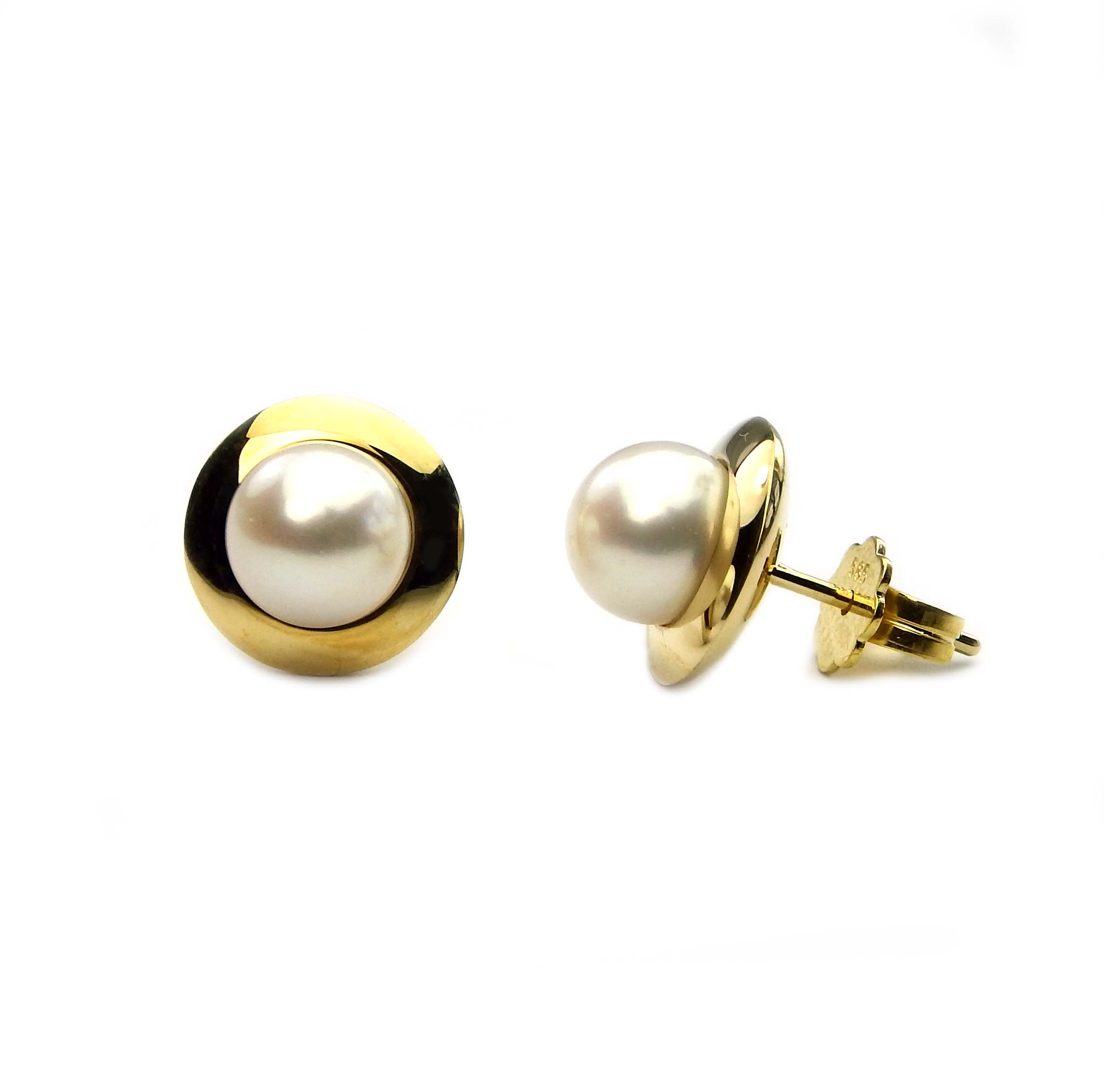 10728 Perlohrstecker Gold 585/000