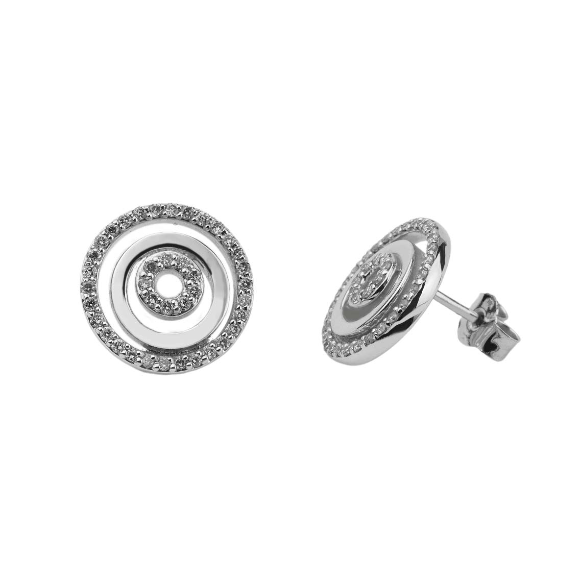 34281-3 Brillantohrstecker Weißgold 585/000
