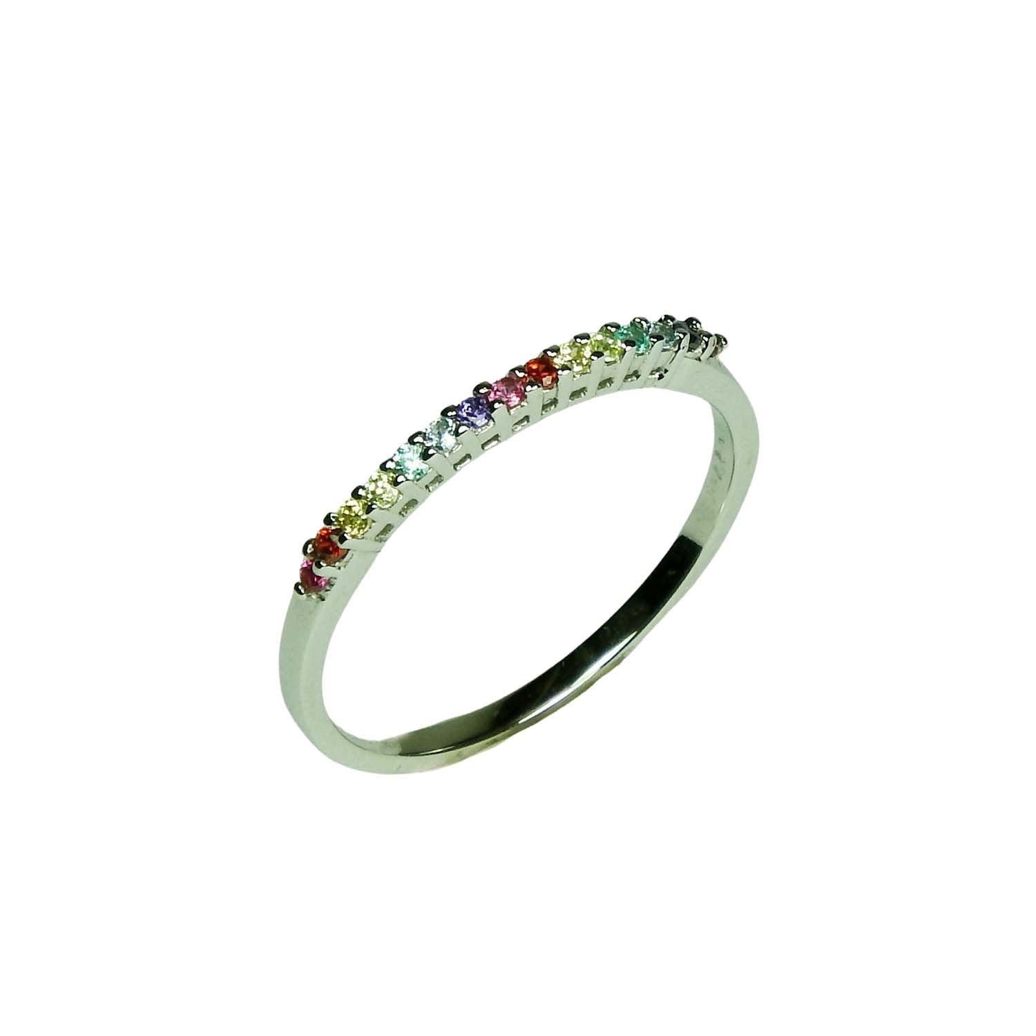 32236GU4uJ3yDdFhsw Damenring Sterlingsilber mit farbigen Zirkonia