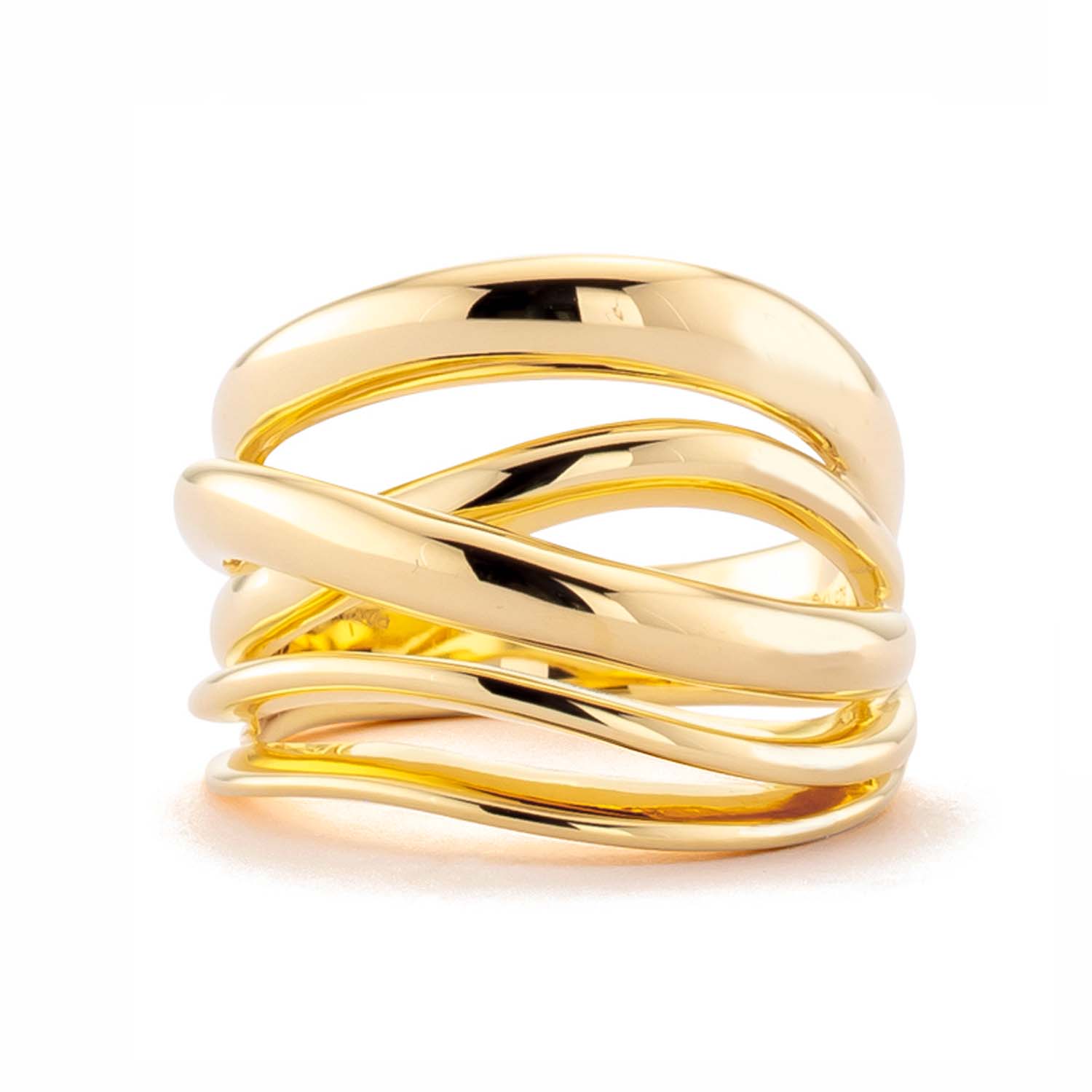 Ratius Damenring aus goldplattiertem Silber