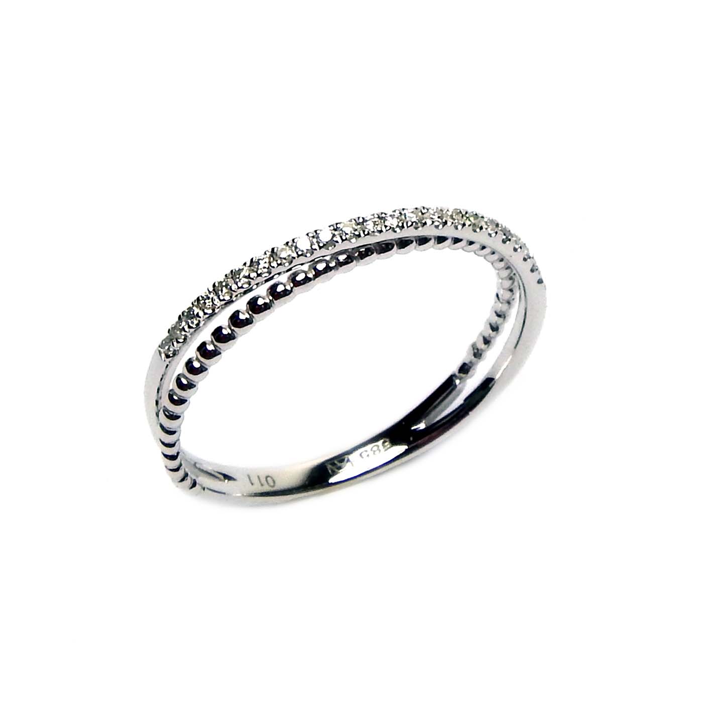 11008 Diamantring Weißgold 585/000