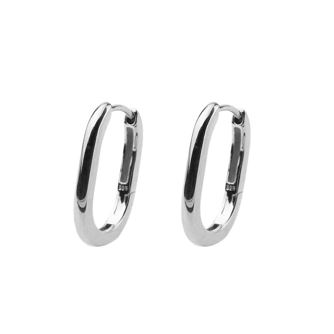33680 Ratius Creolen Sterlingsilber rhodiniert