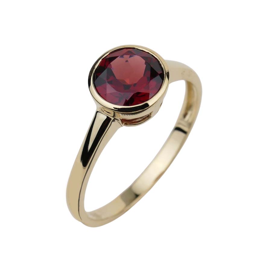 Granatring Gelbgold 585/000 Granatring Gelbgold 585/000