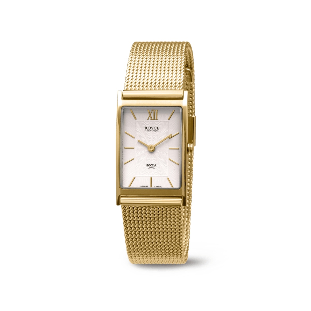 3285-06 Boccia Damenuhr Titan Royce Concept Quartz mit Edelstahlband