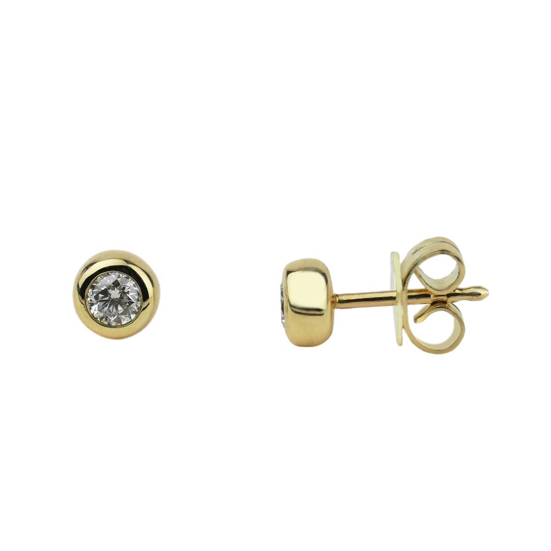 34022 Brillantohrstecker Gelbgold 585/000 0,28 ct.