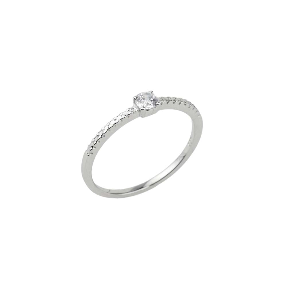 33606 Verlobungsring Weißgold 333/000 mit Zirkonia