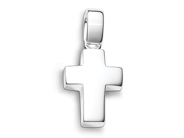 Quinn Kreuz Sterlingsilber poliert