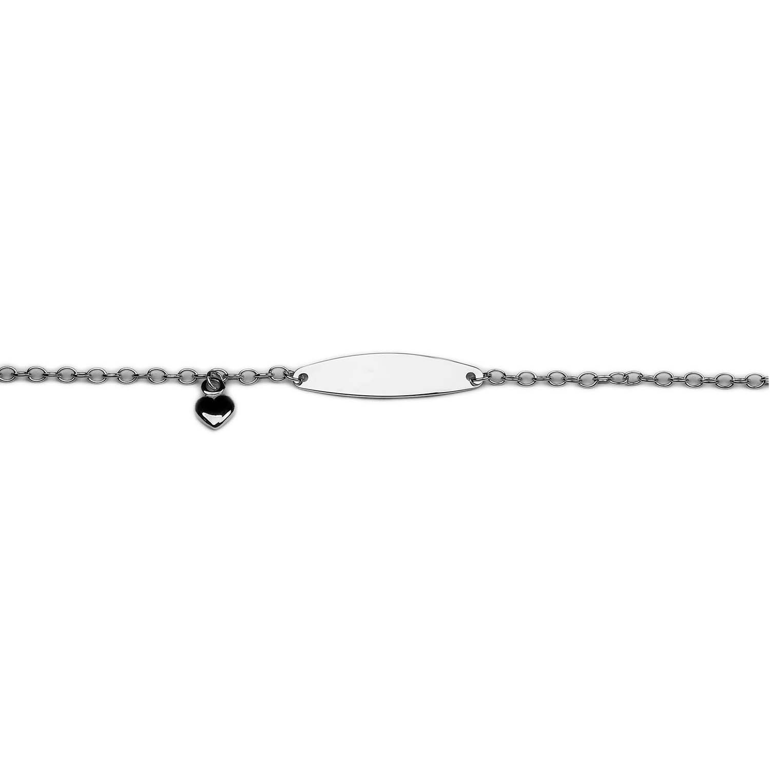 33509 Babyband Weißgold 585/000 mit Herzanhänger