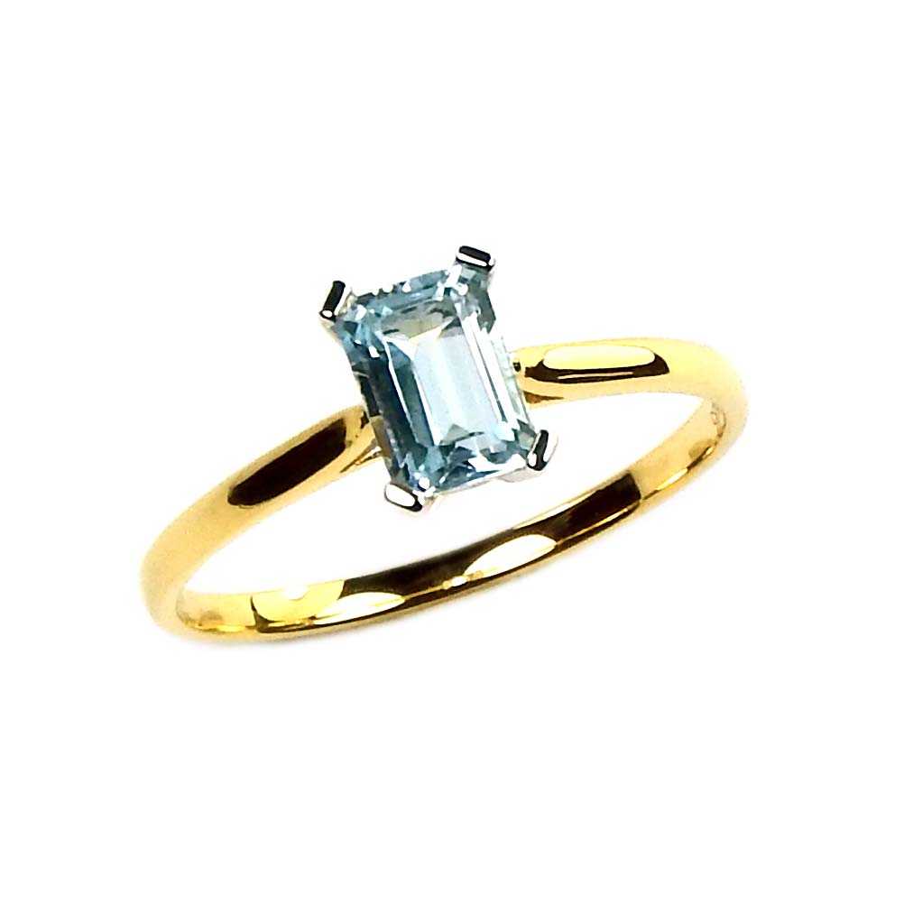 Damenring Gold 585/000 mit Blautopas