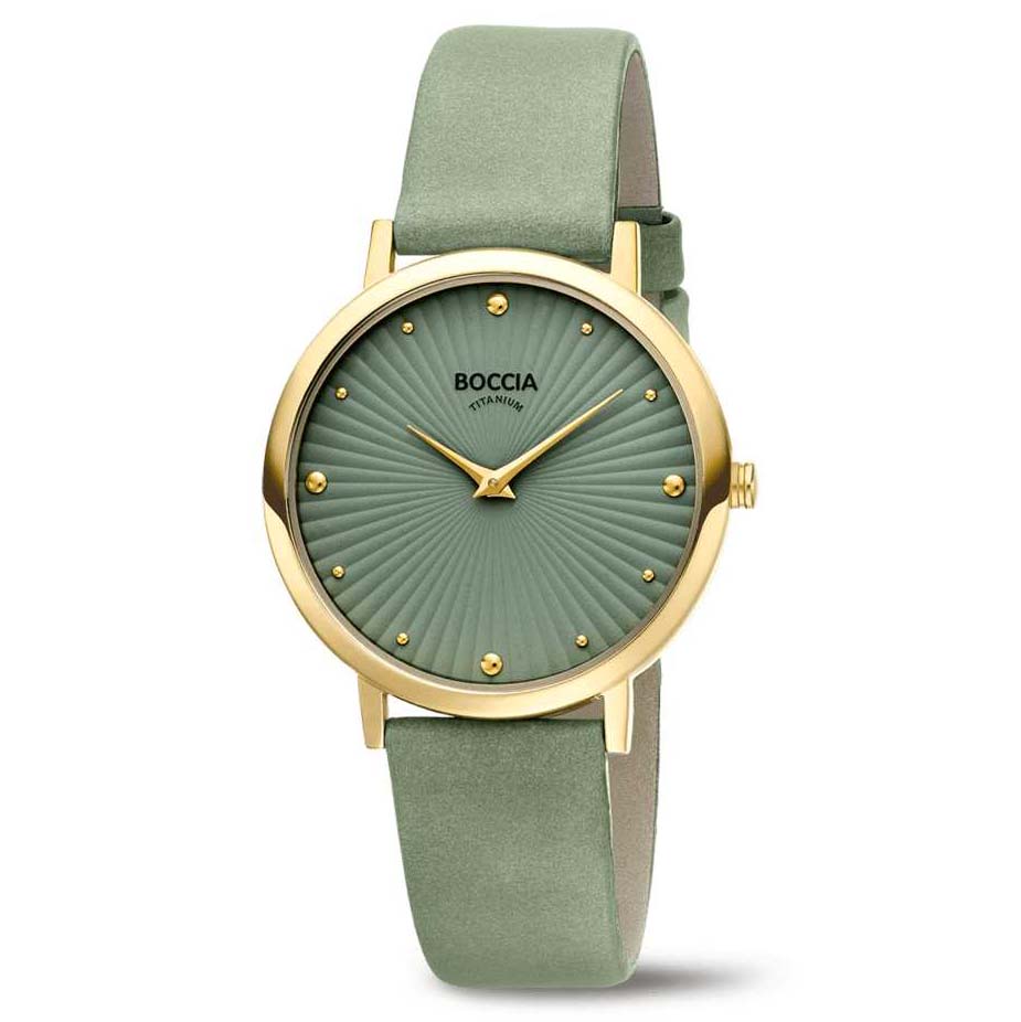 Boccia nickelfreie Damenuhr aus goldplattiertem Titan Quartz