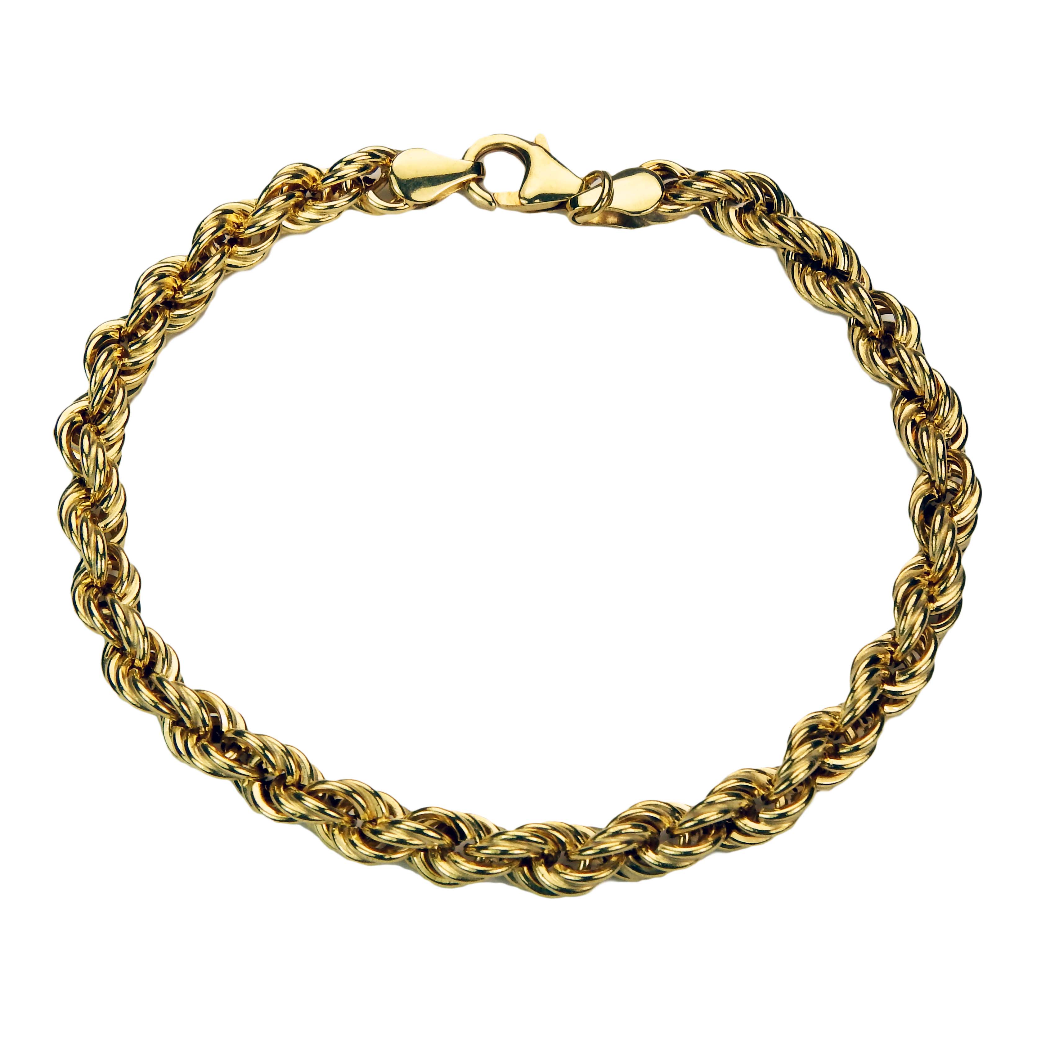 75402-2 Kordelarmband aus Gelbgold 585/000