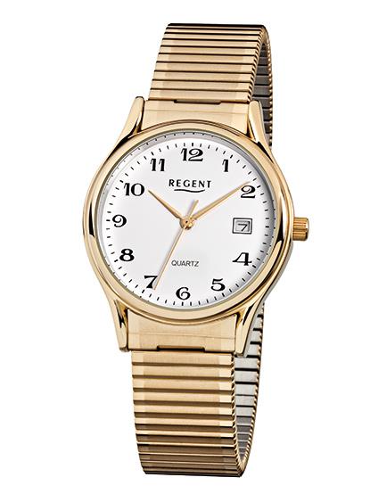 F-873 Regent Herrenuhr Quartz Edelstahl mit Zugband
