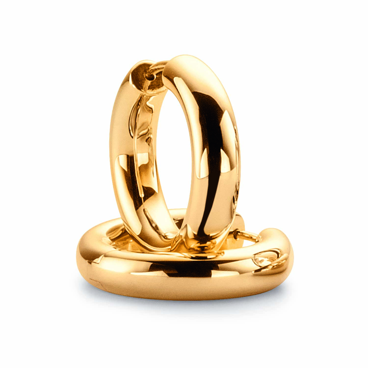 Ratius Creolen aus goldplattiertem Silber