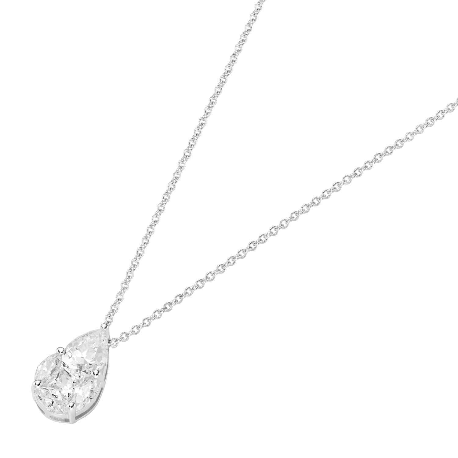 32687 Silver D-Line Anhänger mit Zirkonia inklusive Kette