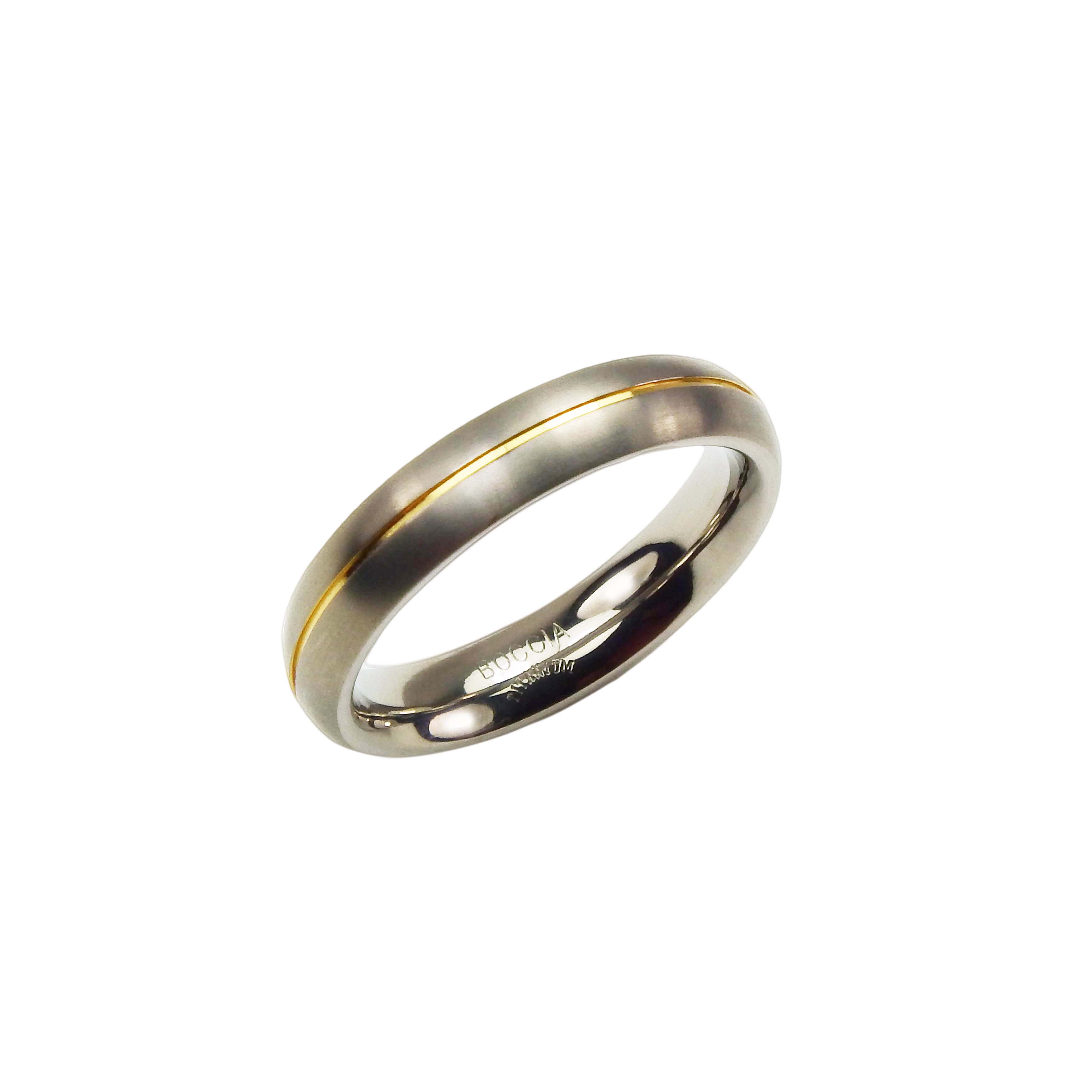 0130-023Y6RLj7PMzKzr Boccia Ring Titan bicolor goldplattiert nickelfrei