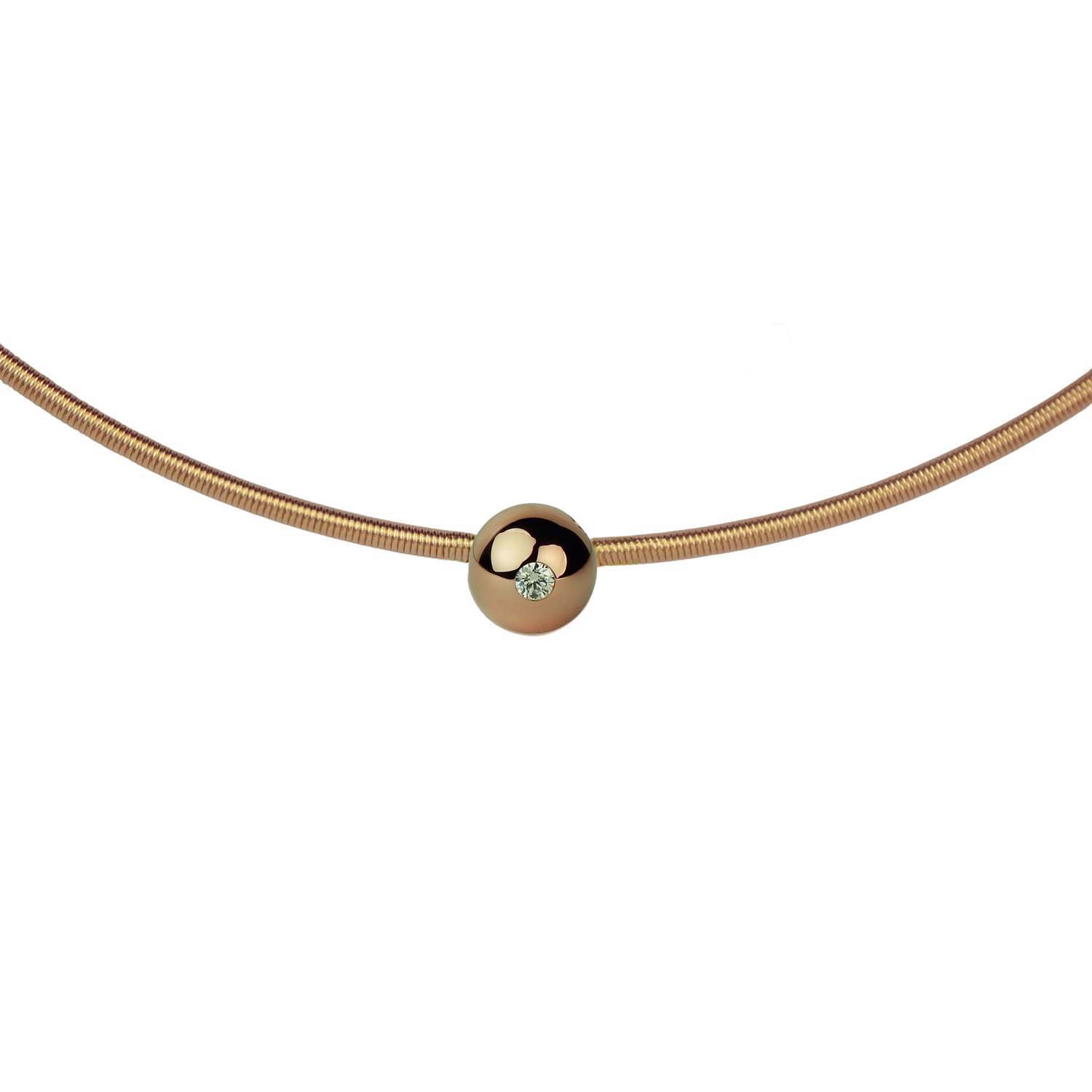 613318-003-1 Anhänger Bunz Kugel 6 mm Déco Art by Micha Bunz mit Brillant Roségold 750/000