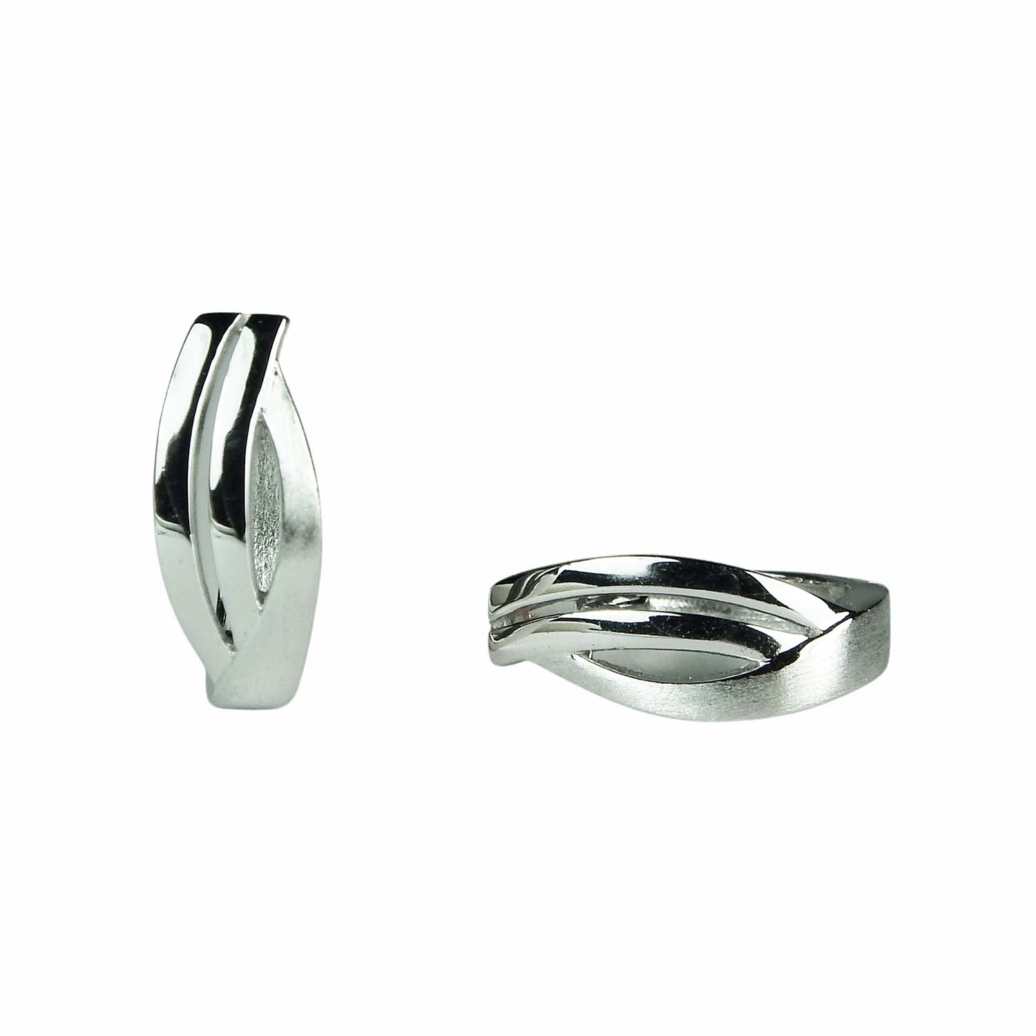 31750 Creolen aus rhodiniertem Sterlingsilber