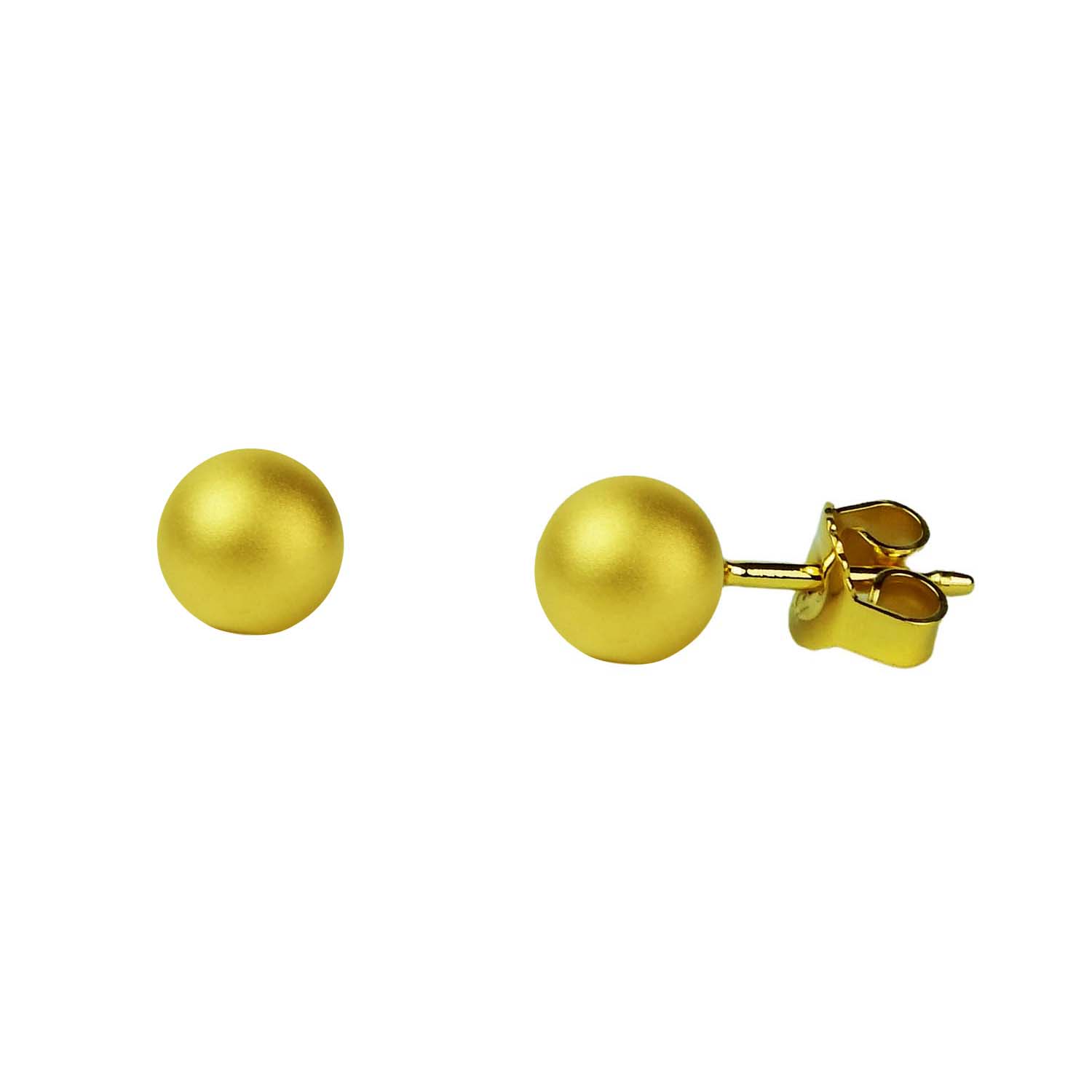 742080 Bunz Ohrstecker 6 mm Déco Art by Micha Bunz Gelbgold 750/000