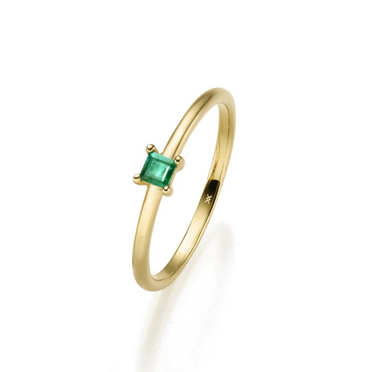 33742 Smaragdring Gelbgold 585/000