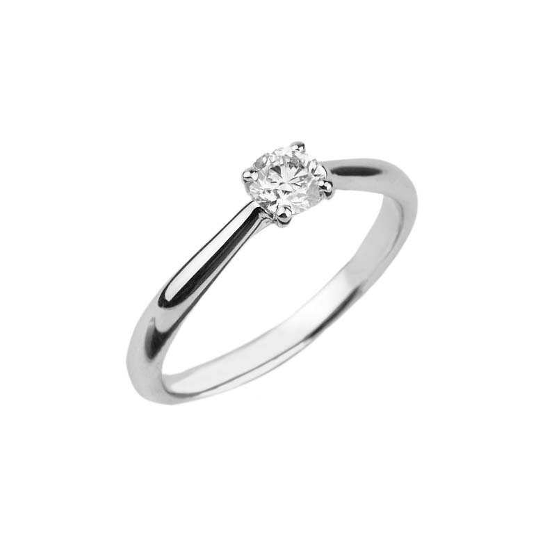 34018-1 Verlobungsring Platin 950/000 mit Brillant 0,29 ct.