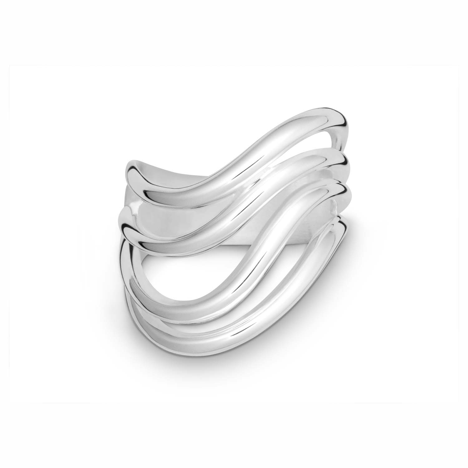 0220946 Quinn Damenring Sterlingsilber massiver Silberring poliert