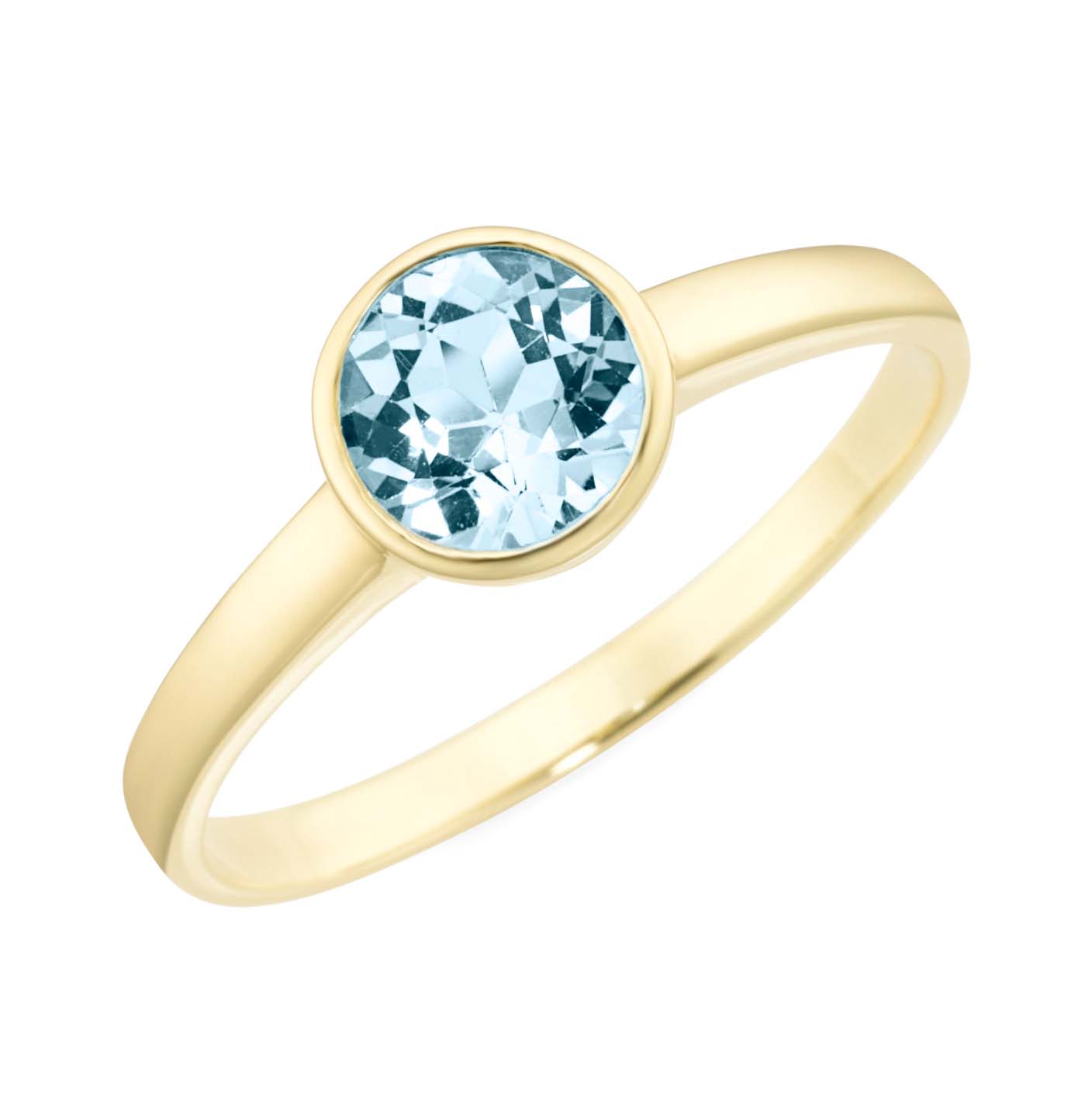 Blautopasring Gelbgold 375/000 Blautopasring Gelbgold 375/000