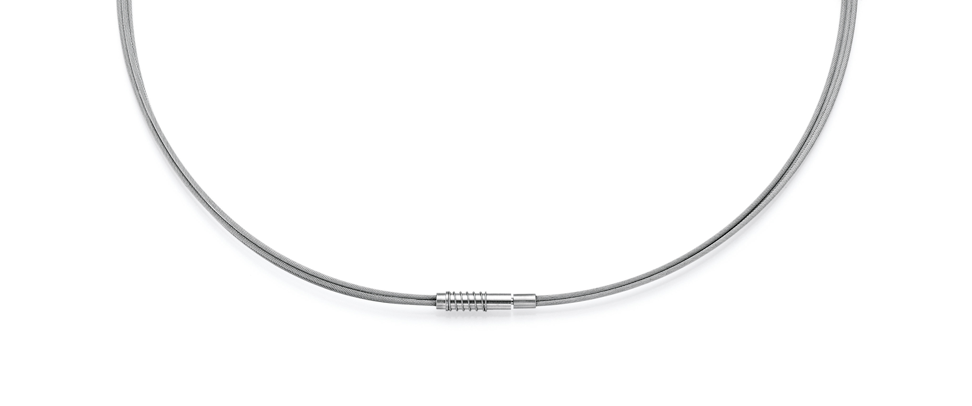 Bunz Halsreif Edelstahl dreifach