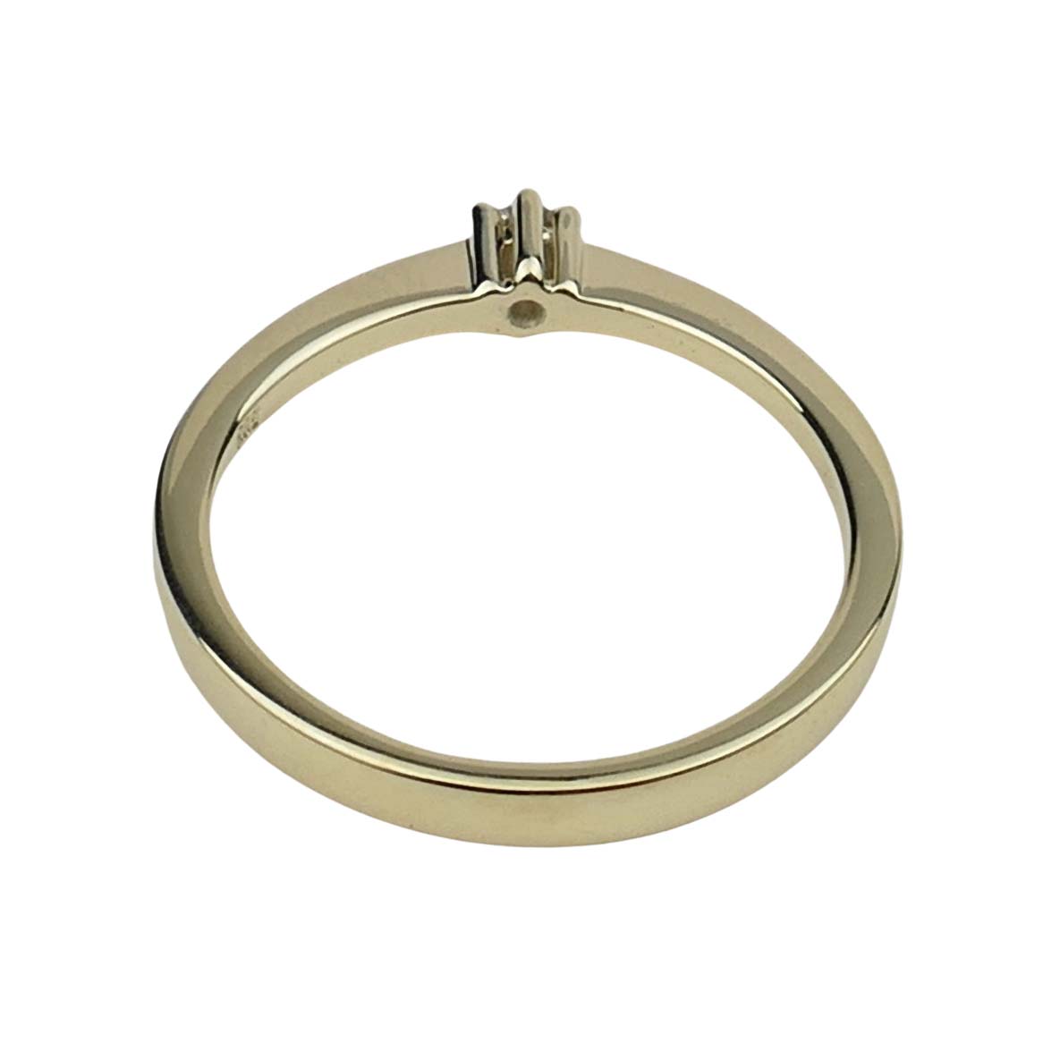 Verlobungsring Gelbgold 585/000 mit Brillant aus unserer Goldschmiede