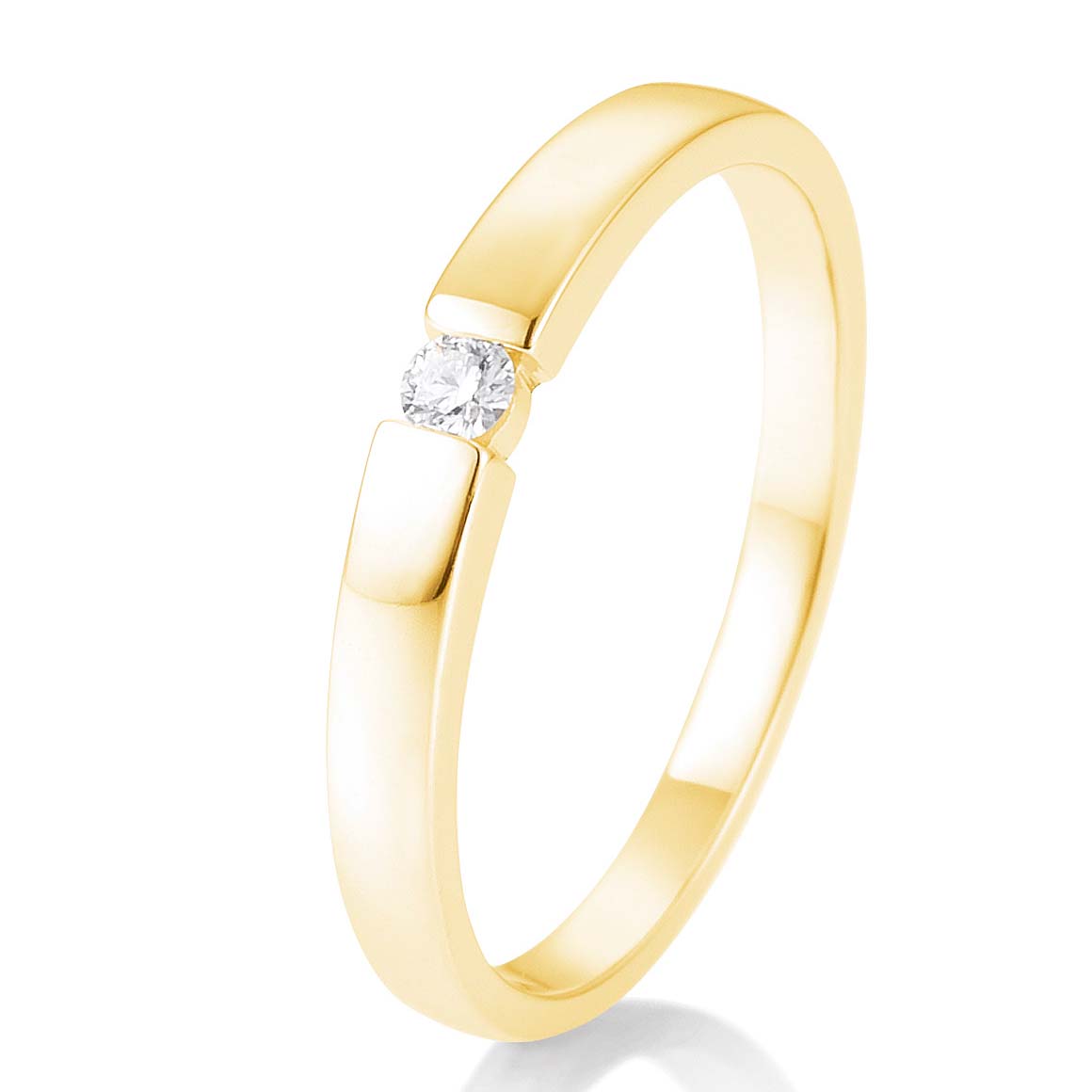41-85769-0-GG Saint Maurice Verlobungsring mit Brillant 0,05 ct. Gelbgold 585/000