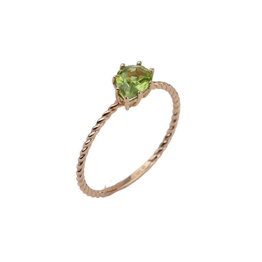 33622-3 Damenring mit Peridot Roségold 585/000