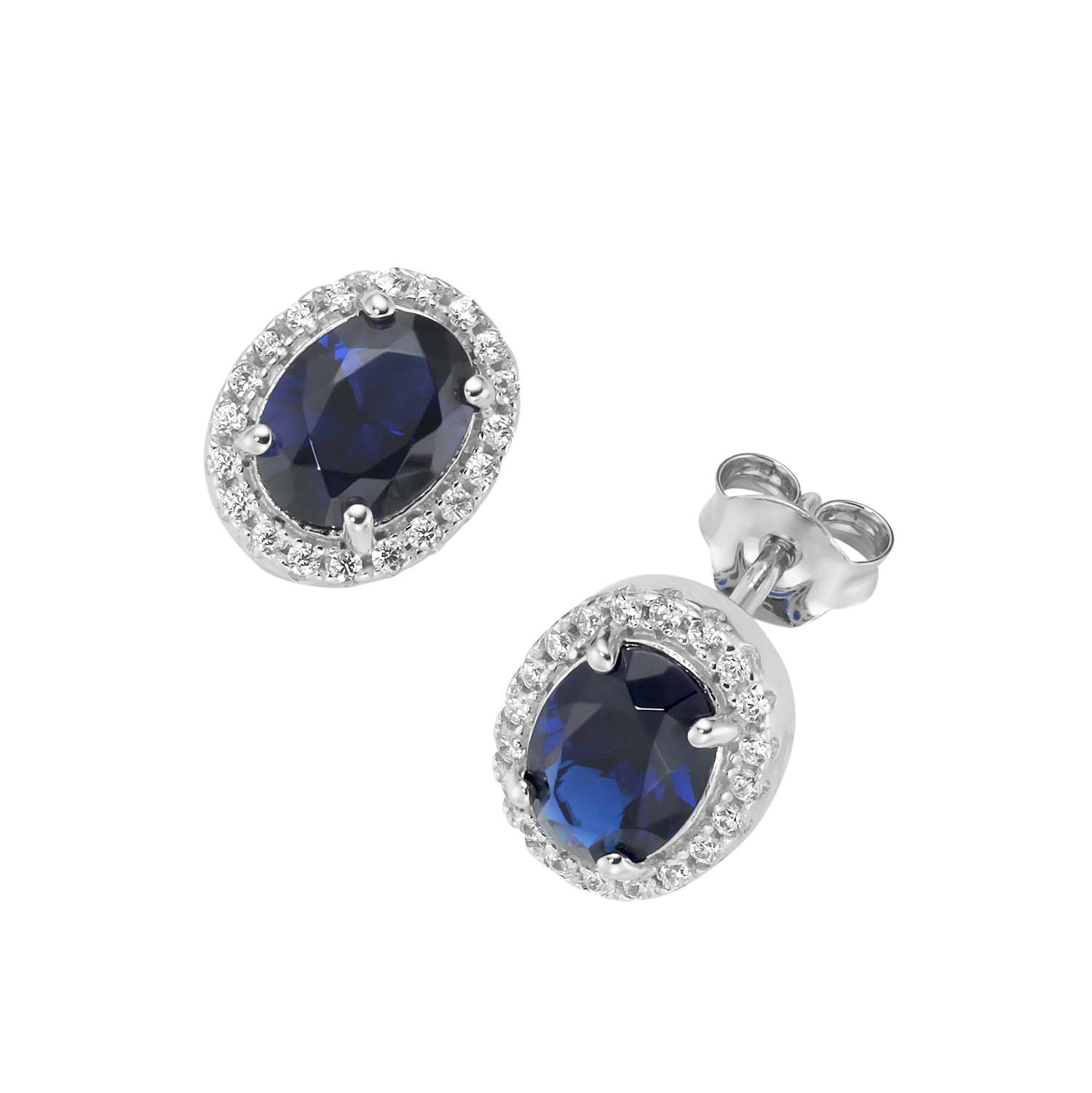 Ohrstecker Sterlingsilber mit Zirkonia und Spinell