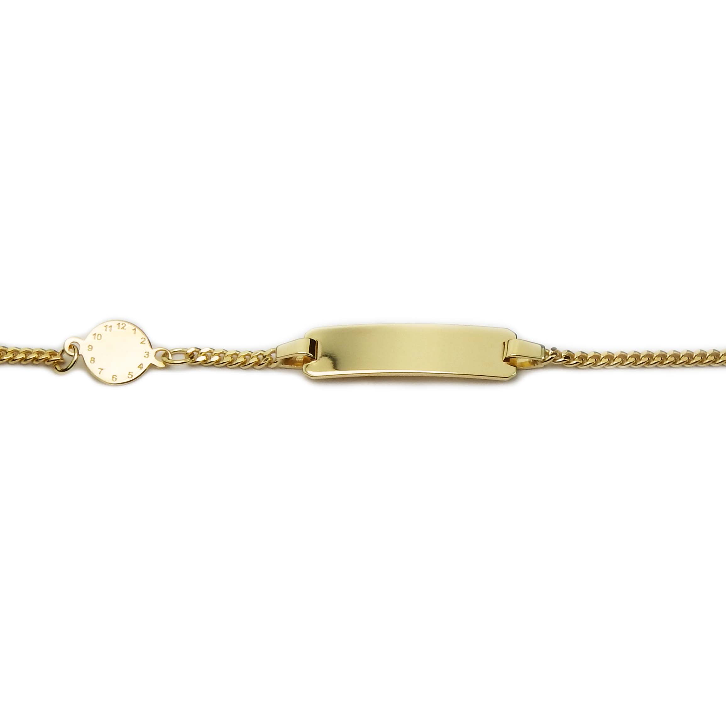 30481 Babyband Gelbgold 333/000 mit Geburtsuhr