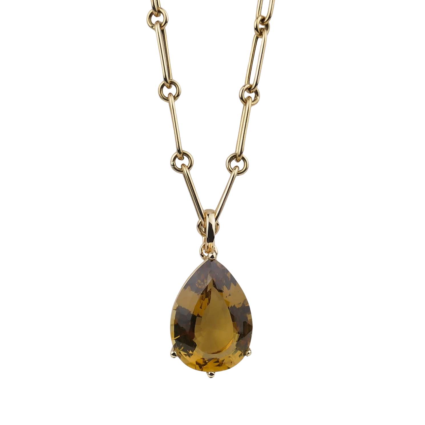 Anhänger mit Citrintropfen Gelbgold 750/000 handgearbeitet Anhänger mit Citrintropfen Gelbgold 750/000 handgearbeitet