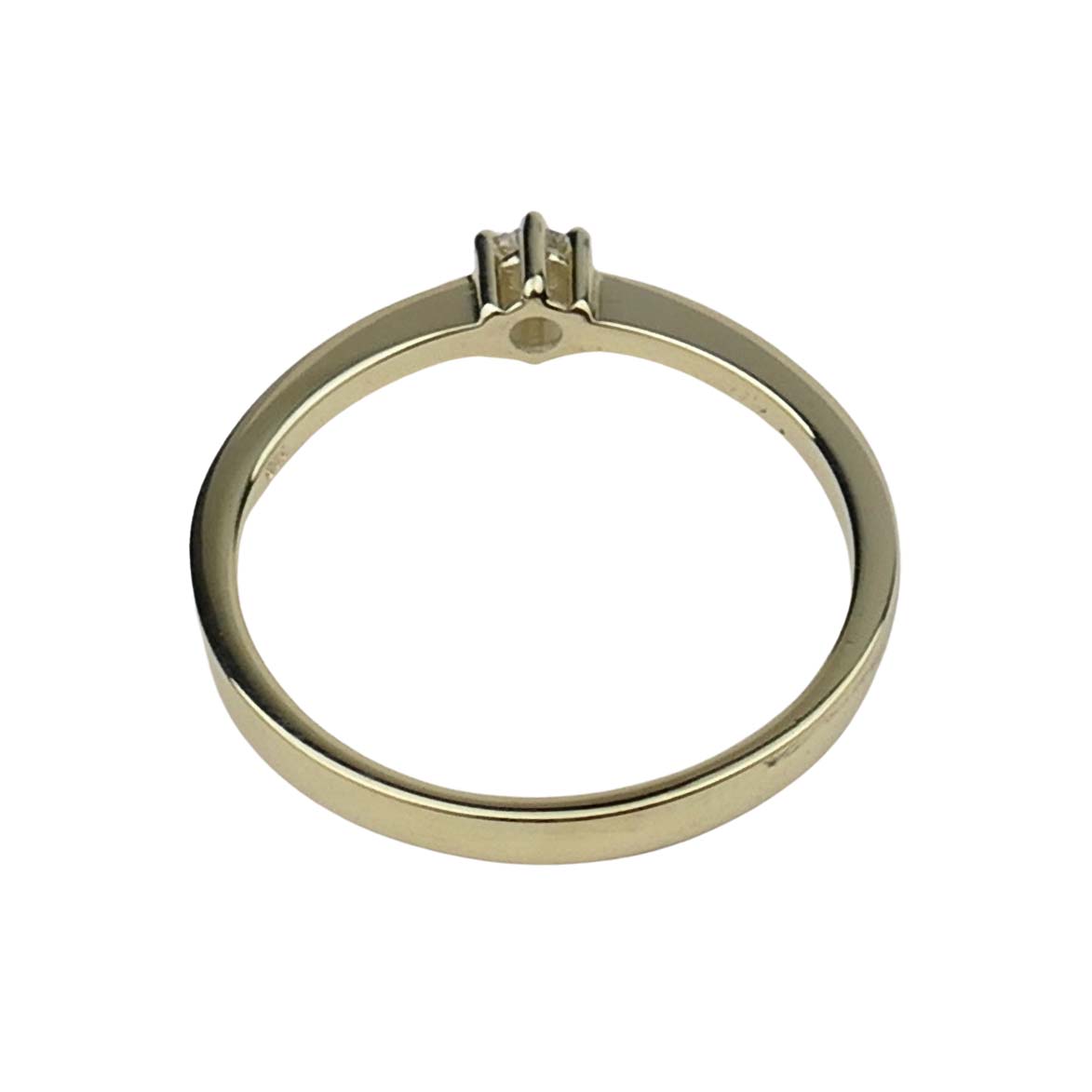 Verlobungsring Gelbgold 585/000 mit Brillant aus unserer Goldschmiede