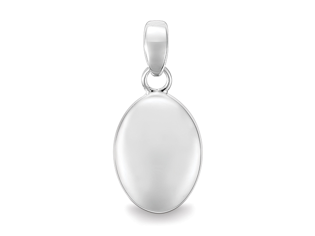0247524 Quinn Gravurplatte Silber Silberanhänger zum Gravieren