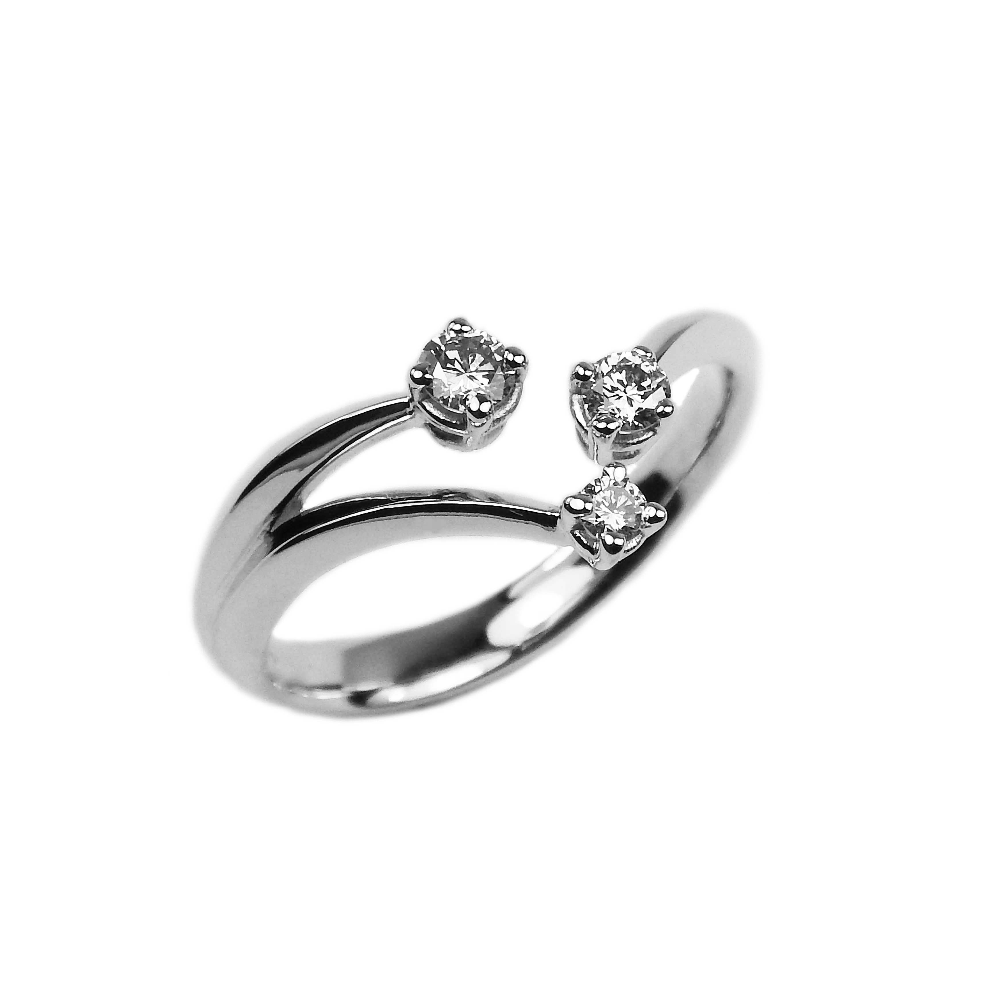 10257 Brillantring Weißgold 585/000