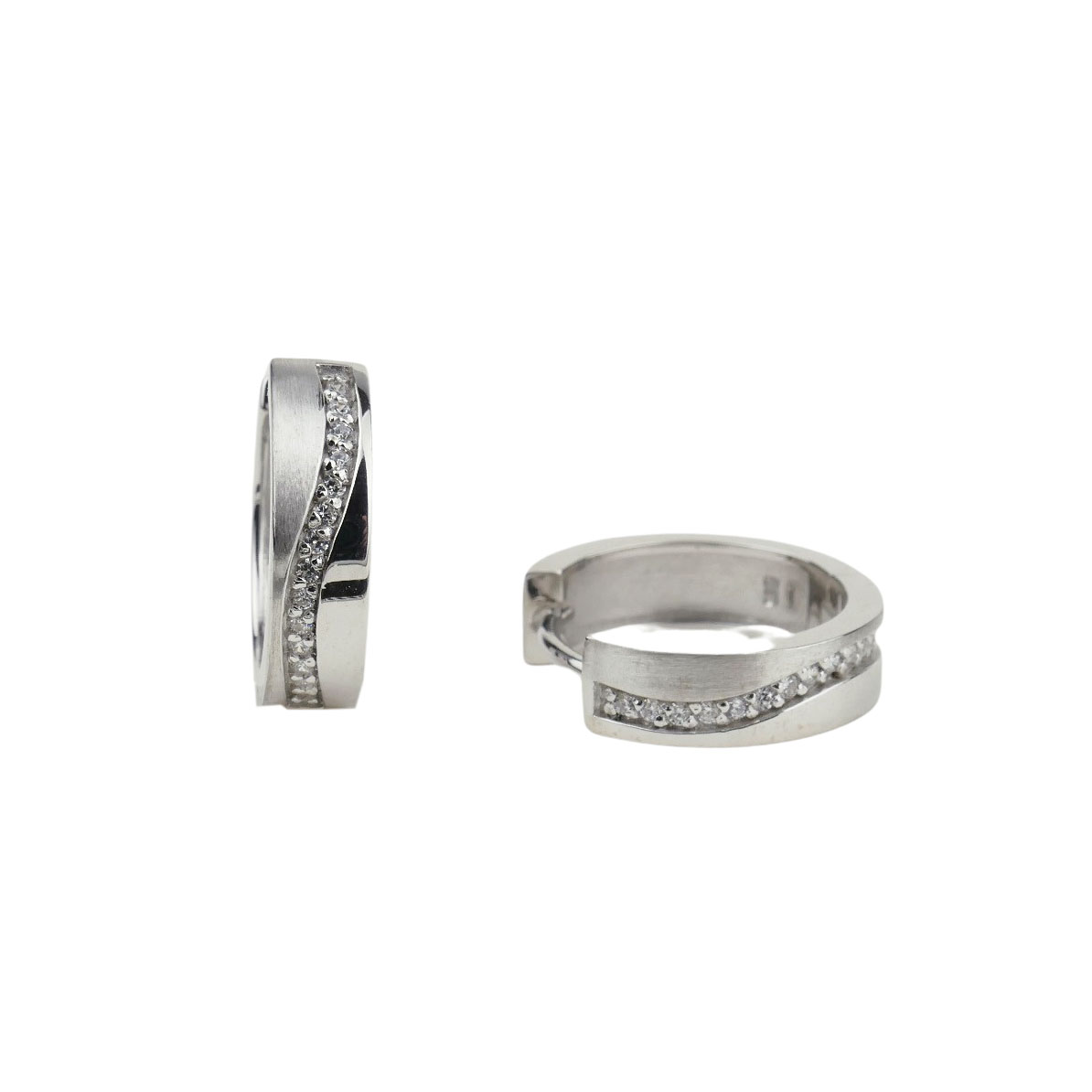 33711 Creolen Sterlingsilber mit Zirkonia