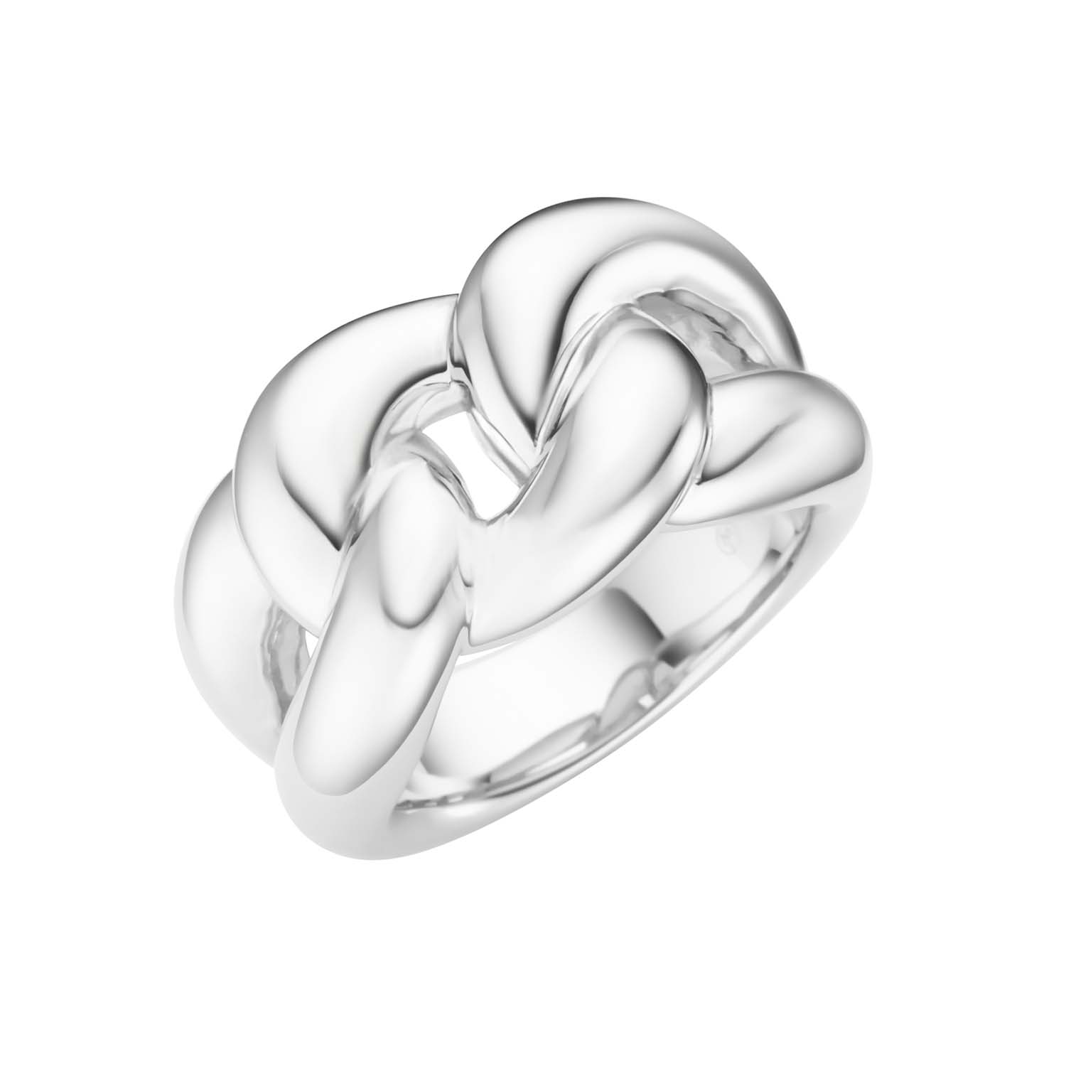 34357 Damenring aus rhodiniertem Sterlingsilber