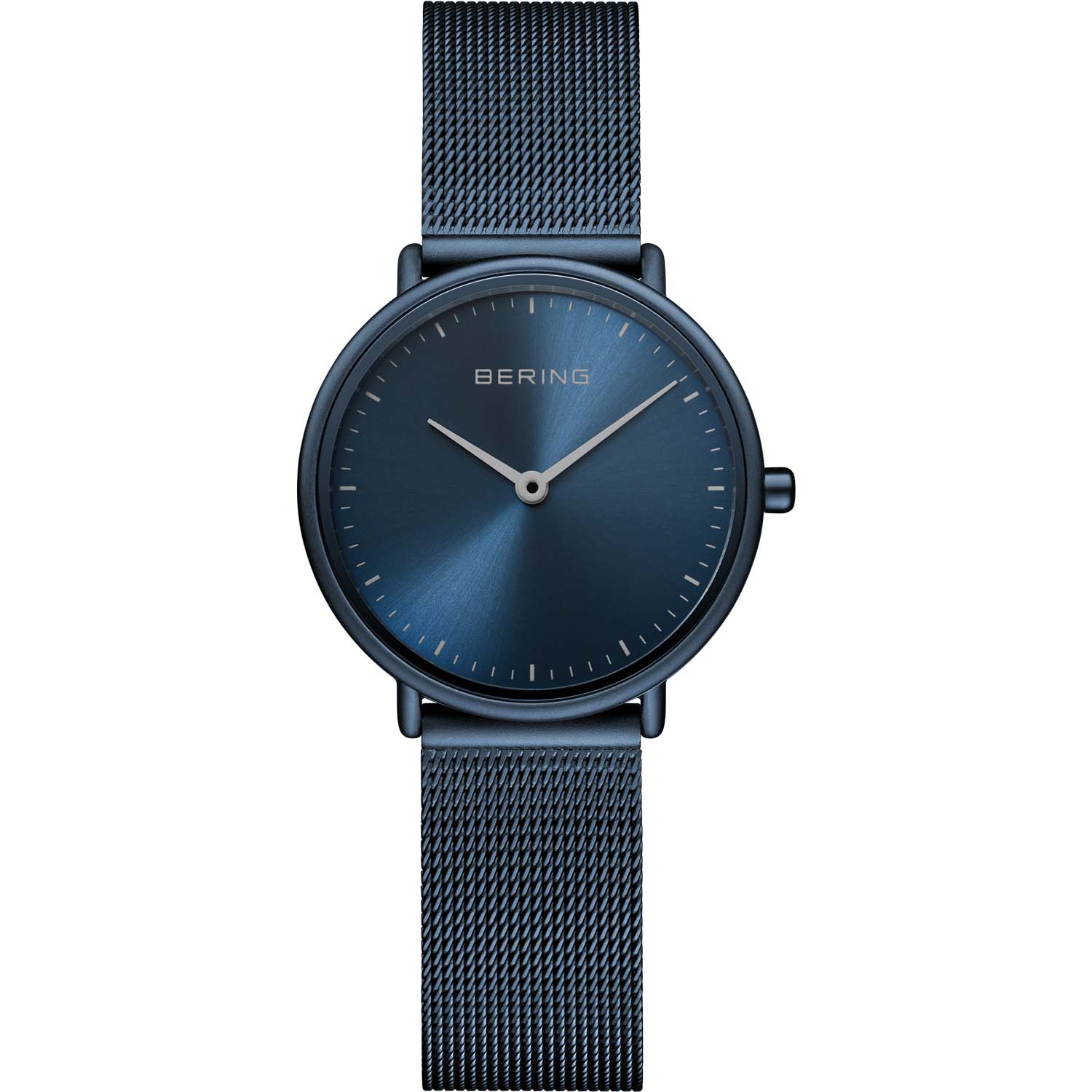 Bering Damenuhr Ultra Slim Quartz Edelstahl mit Milanaiseband