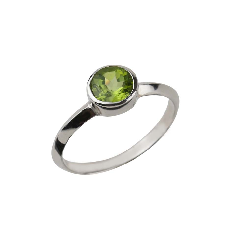 34407 Damenring Sterlingsilber mit Peridot
