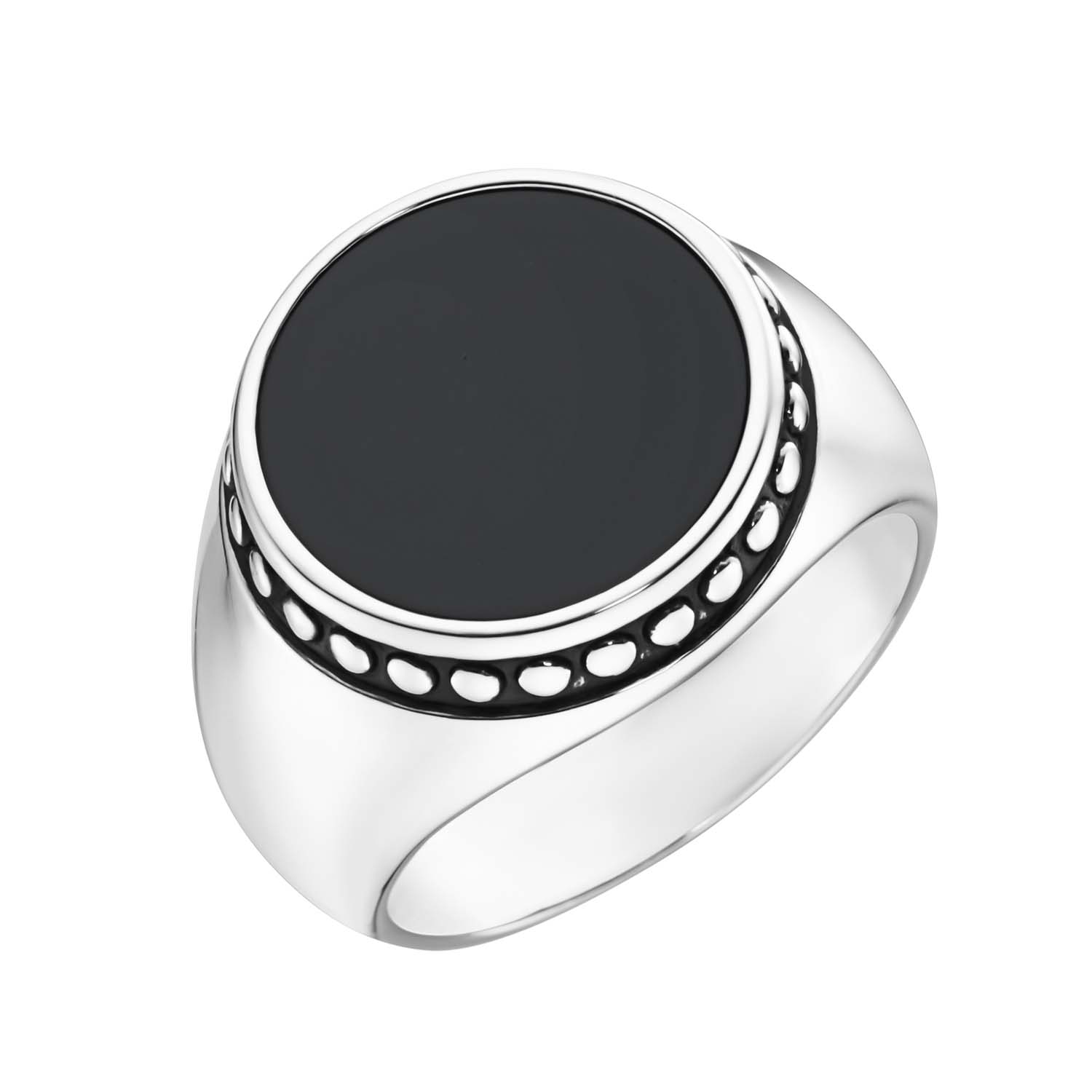 34348 Herrenring Silber mit Achat