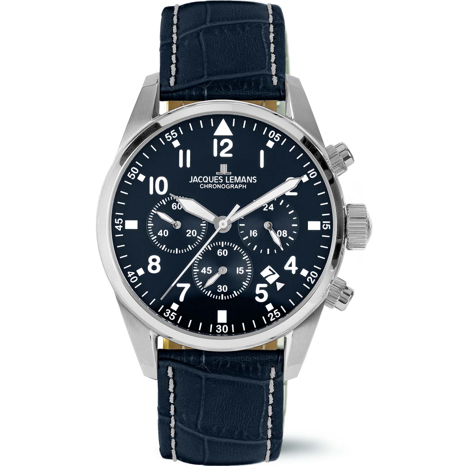 42-2B Jacques Lemans Chronograph zum Sonderpreis 100 m wasserdicht