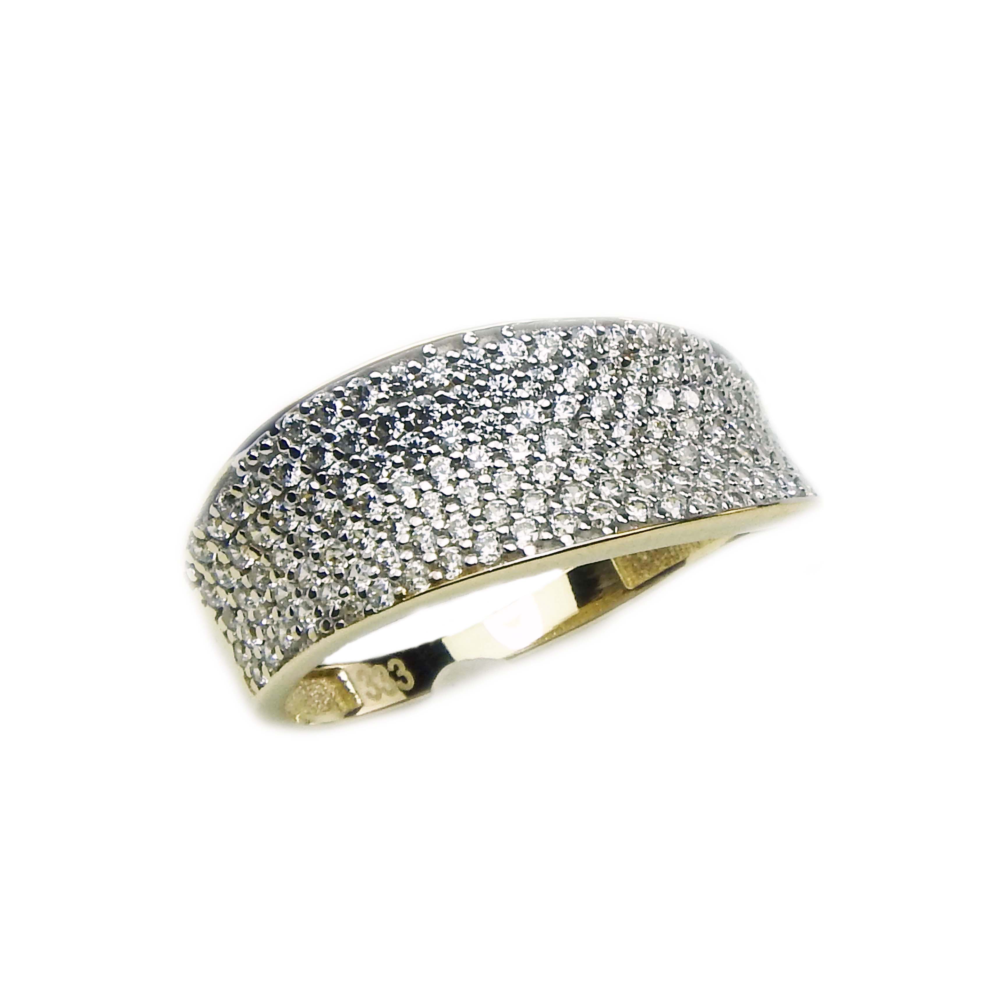 1055457ff431b49e4f Damenring Gold 333/000 bicolor mit Zirkonia