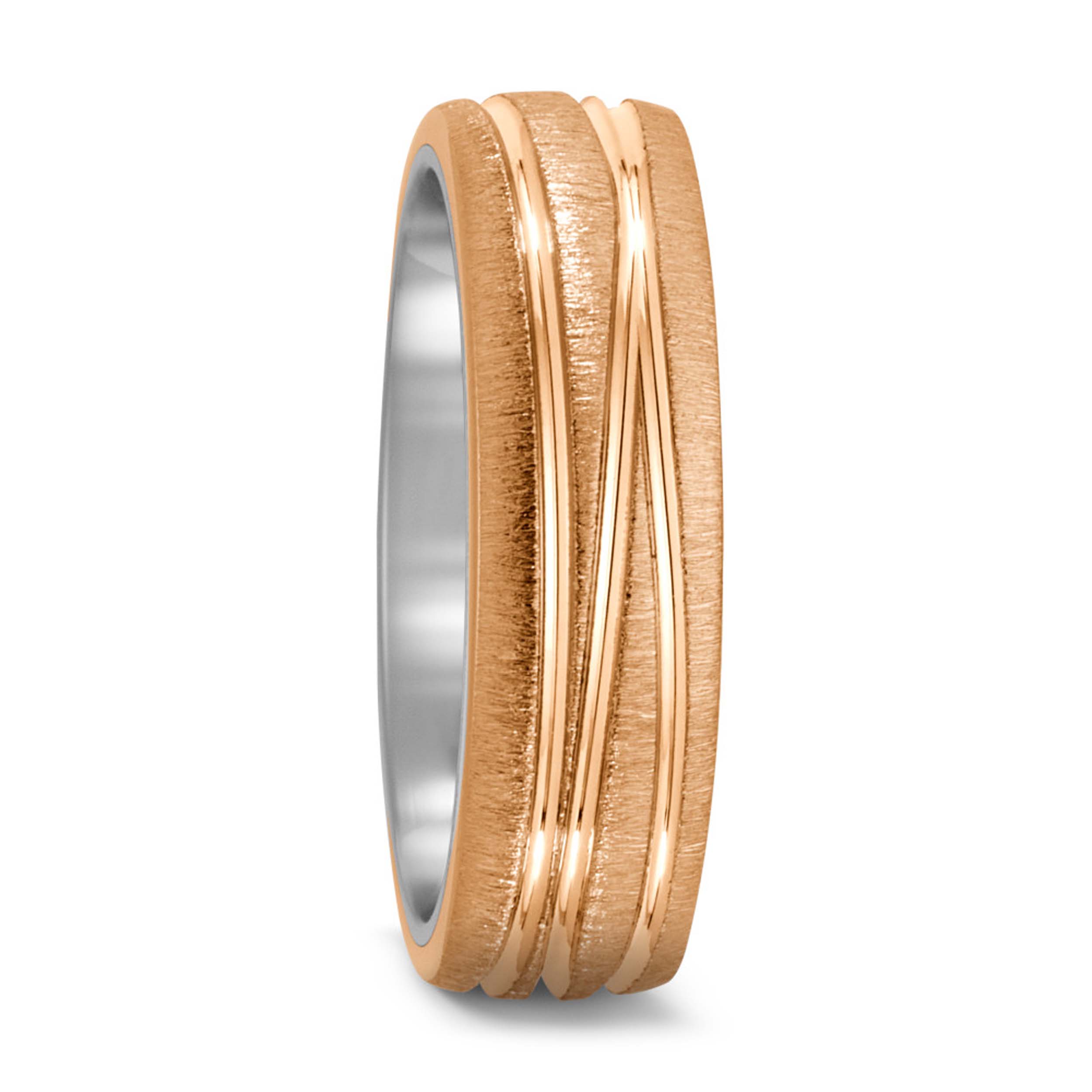 10515 Titan Factory Trauring Bronze und Titan Partnerring