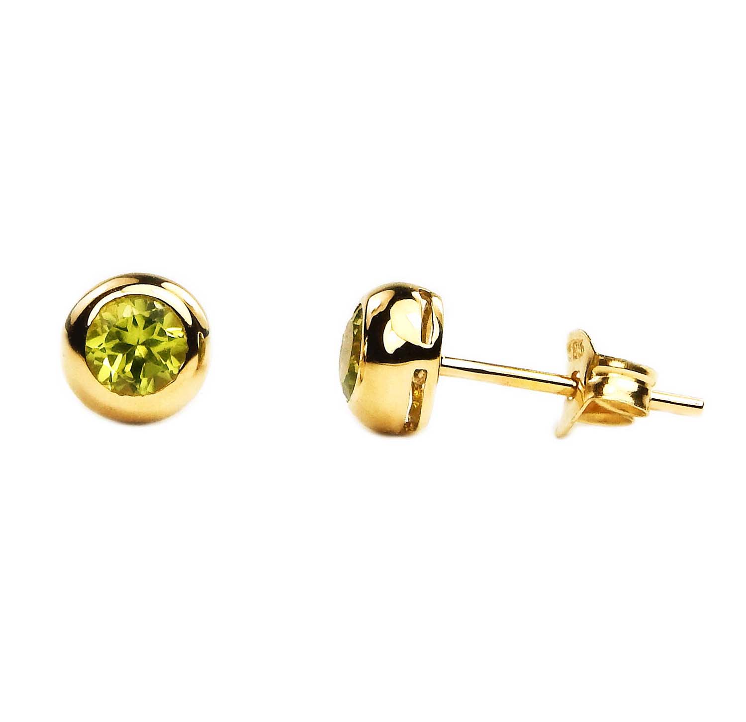 Ohrstecker Gold 585/000 mit Peridot