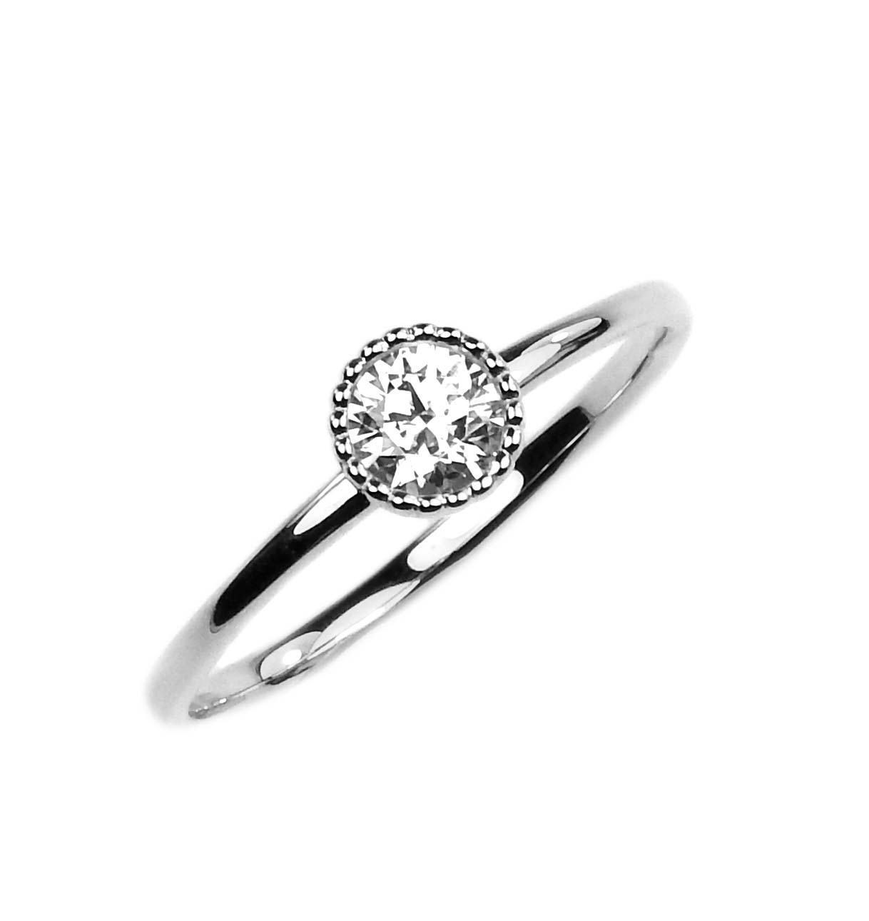 10891 Damenring Weißgold 333/000 mit Zirkonia