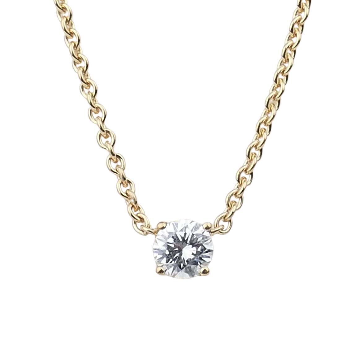 Brillantcollier 0,34 ct. Gelbgold 750/000
